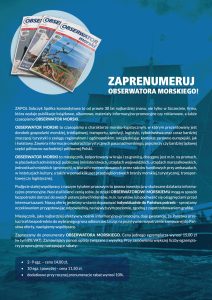 OBSERWATOR MORSKI prenumerata 2022